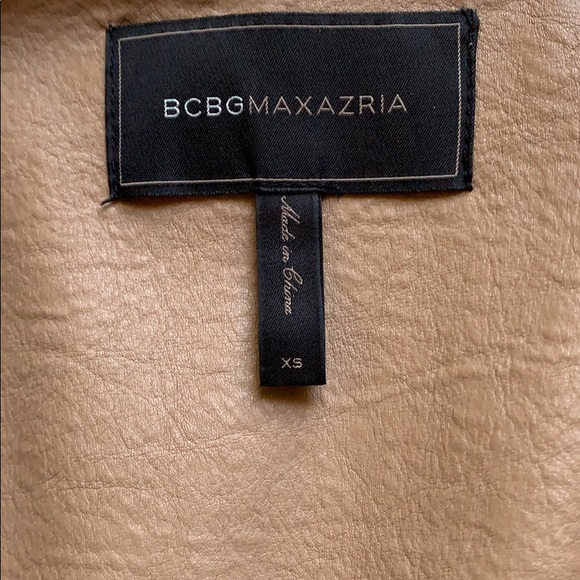 BCBGMAXAZRIA Womens Dayne Faux Leather Cropped Jacket Short Sleeve Size XSmall - Picture 8 of 8
